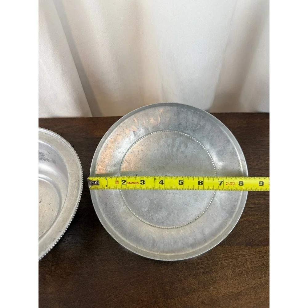 VTG 1960s BW Buenilum Hammered Aluminum‎ Covered Casserole Dish w/Lid 8 5/8
